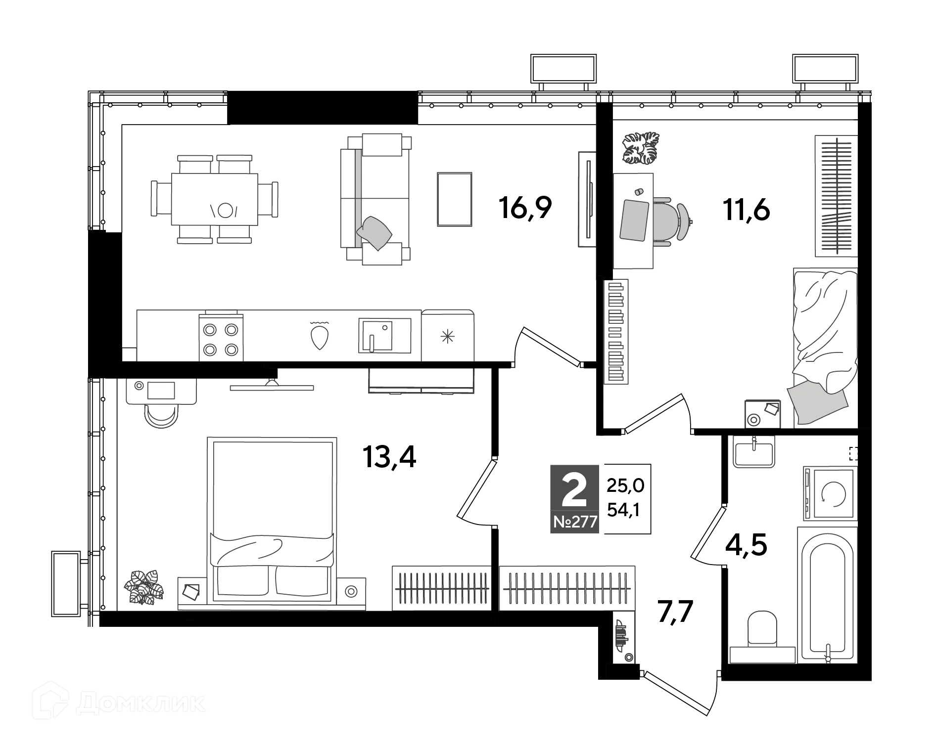 Фото квартиры в ЖК Догма Парк