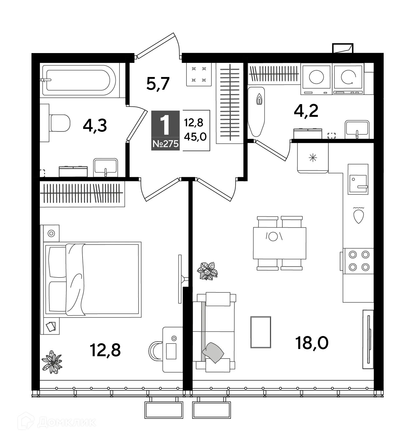 Фото квартиры в ЖК Догма Парк