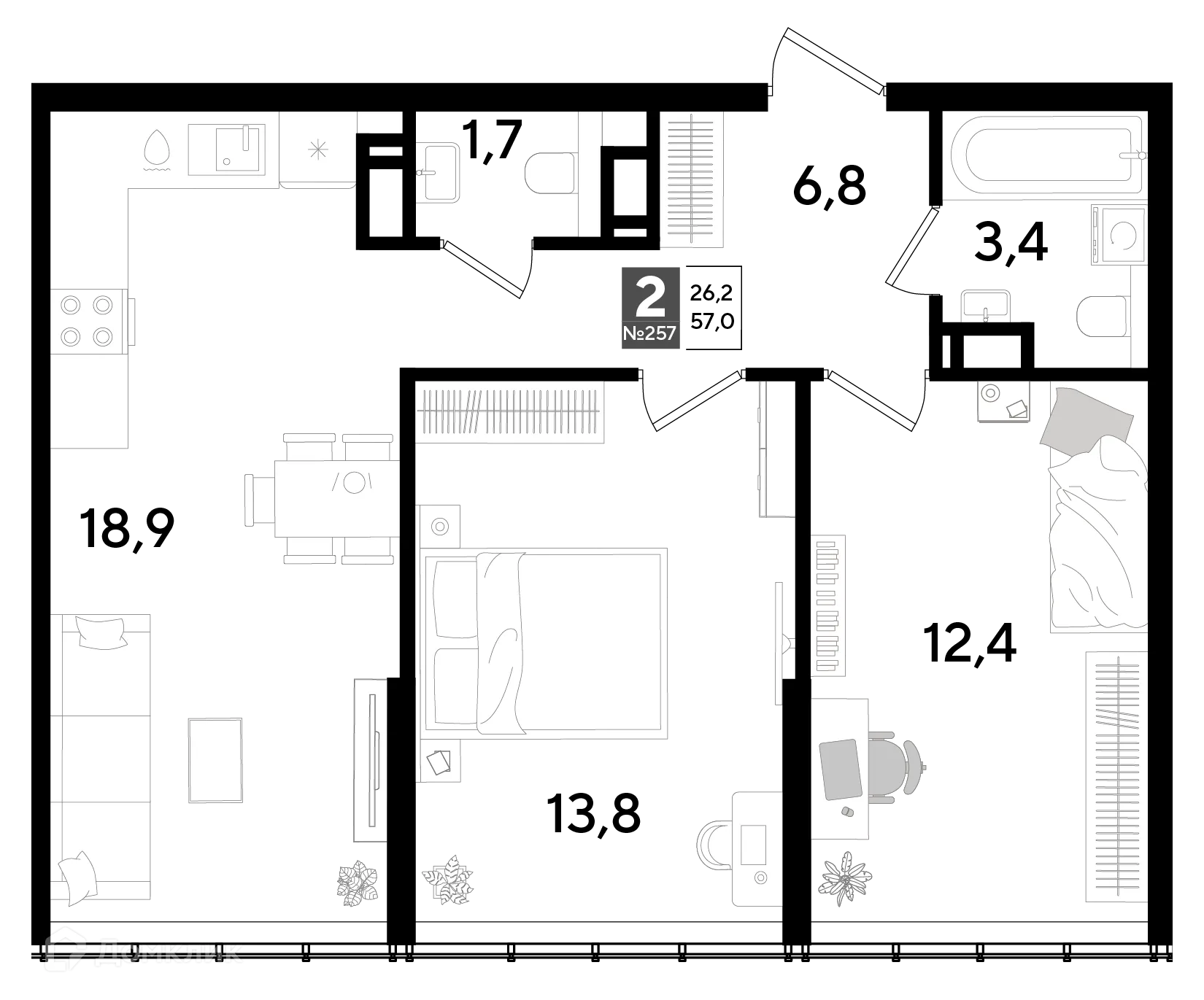 Фото квартиры в ЖК Догма Парк