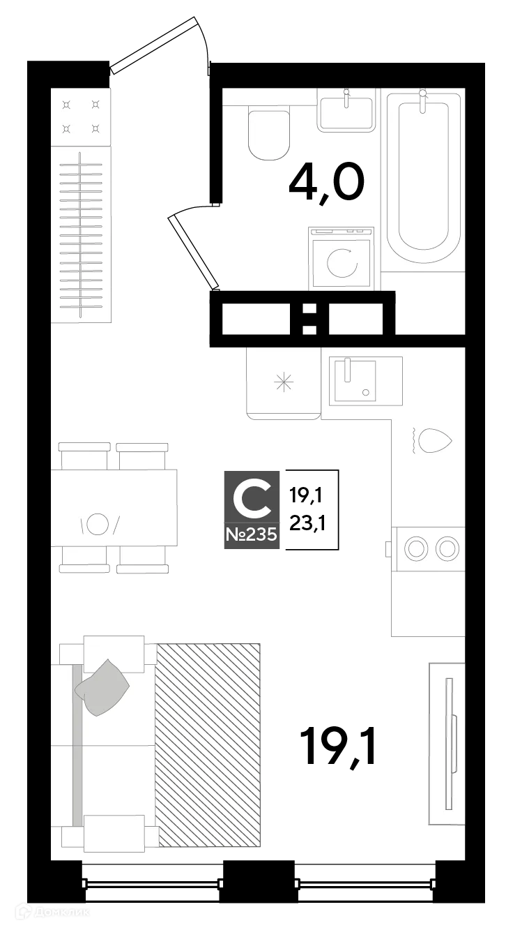 Фото квартиры в ЖК Догма Парк