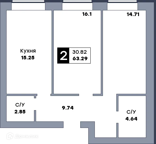 Фото квартиры в ЖК Заречье