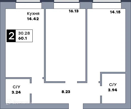 Фото квартиры в ЖК Заречье