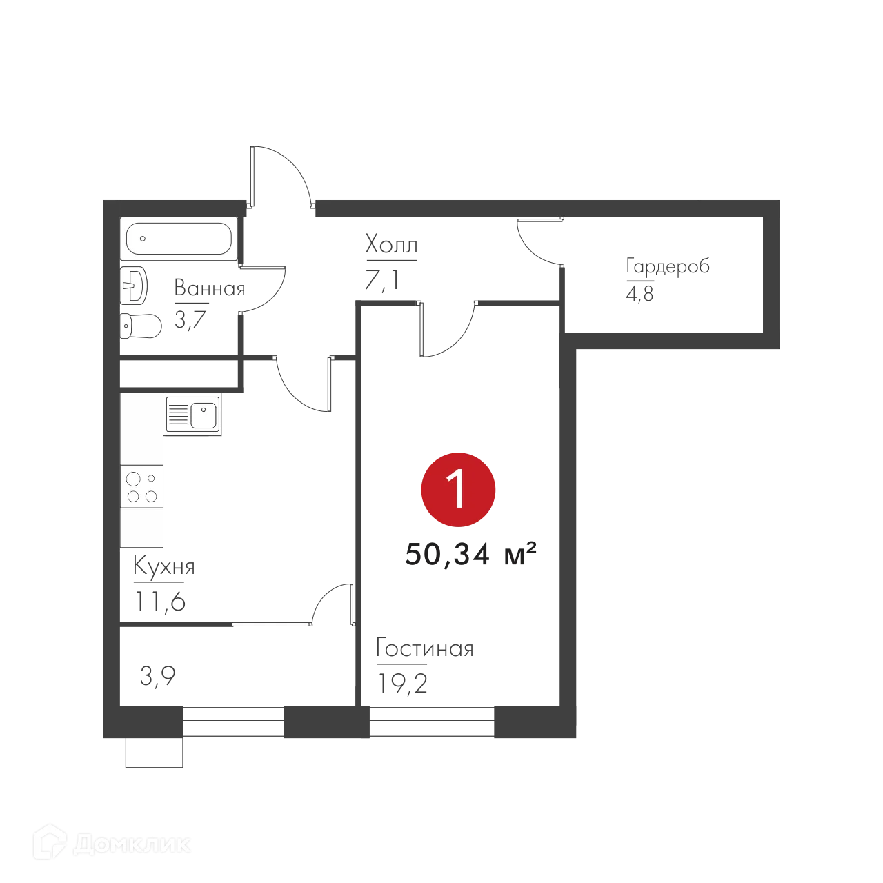 Фото квартиры в ЖК Панова Парк