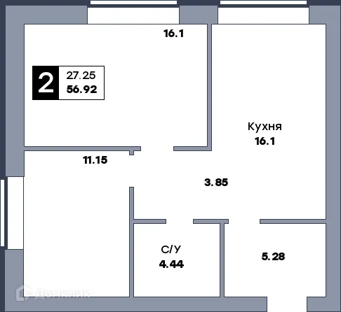 Фото квартиры в ЖК Заречье