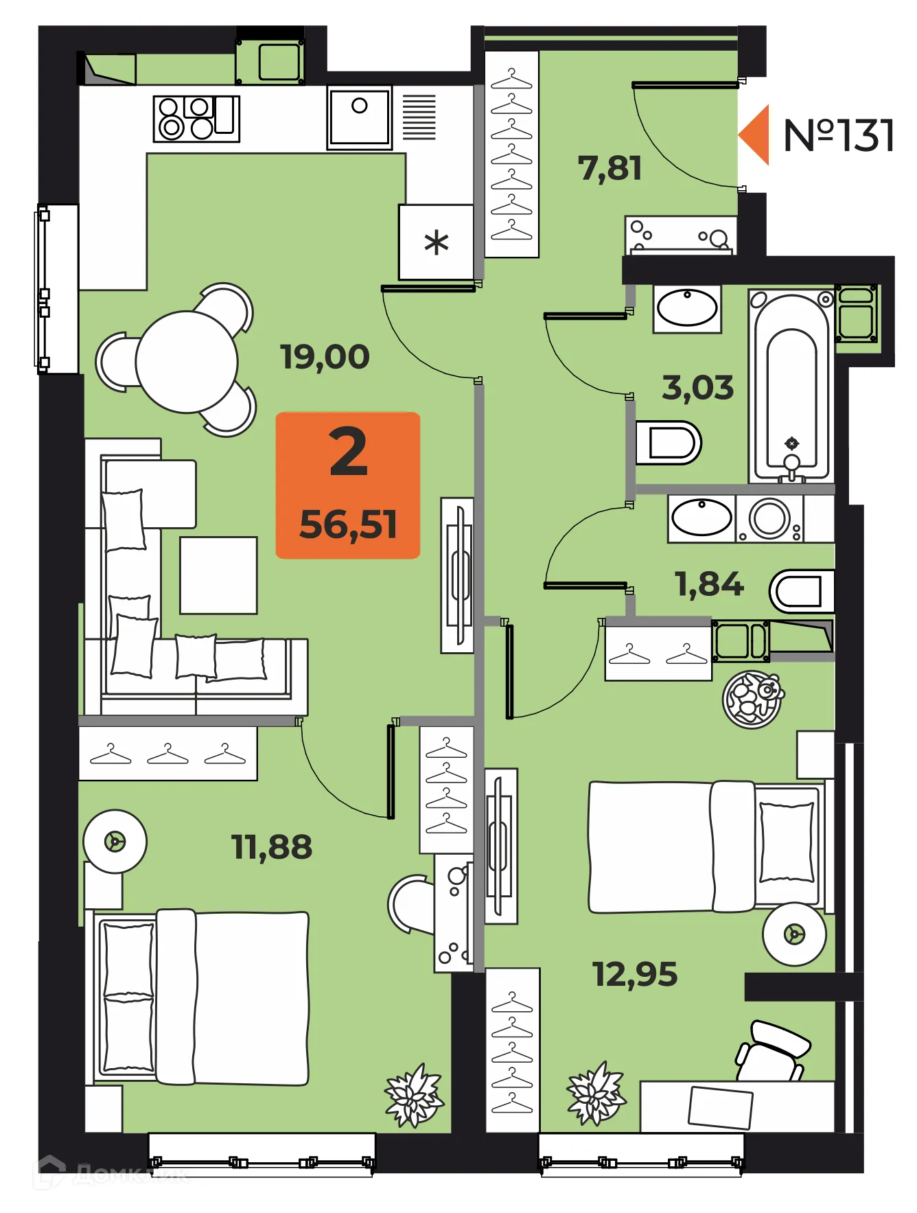 Фото квартиры в ЖК "Капитал"