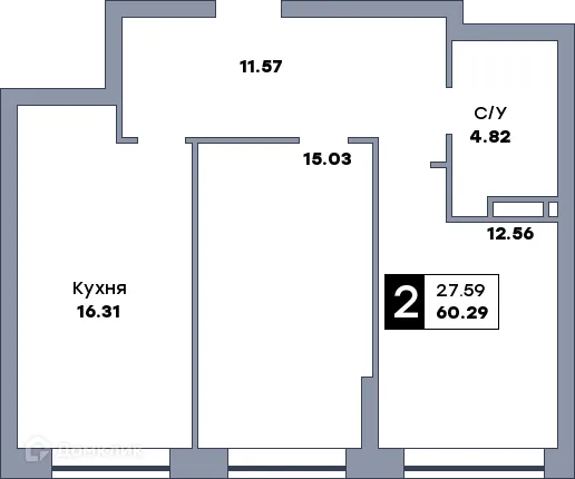 Фото квартиры в ЖК Рекорд