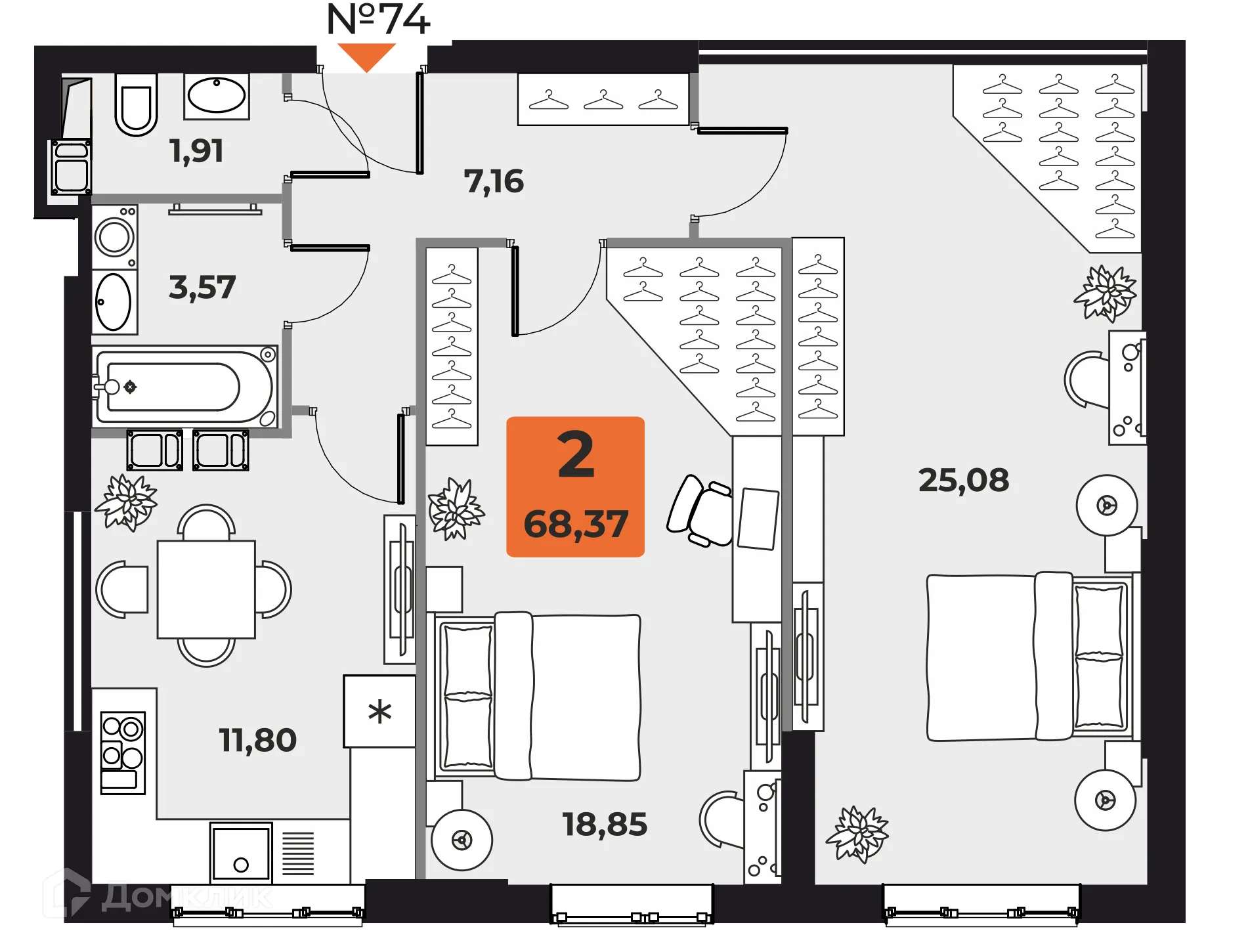 Фото квартиры в ЖК "Капитал"