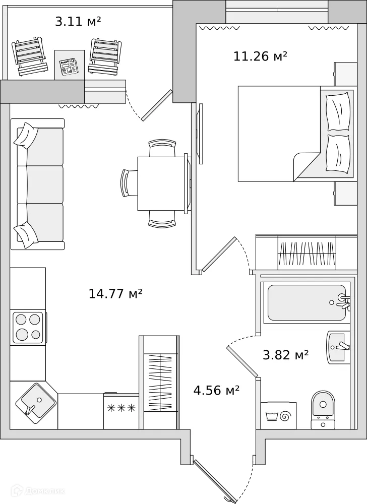 Фото квартиры в ЖК "Parkolovo (Парколово)"