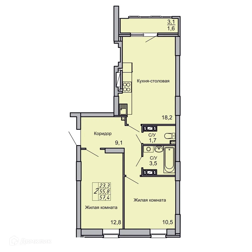 Фото квартиры в ЖК Засекин