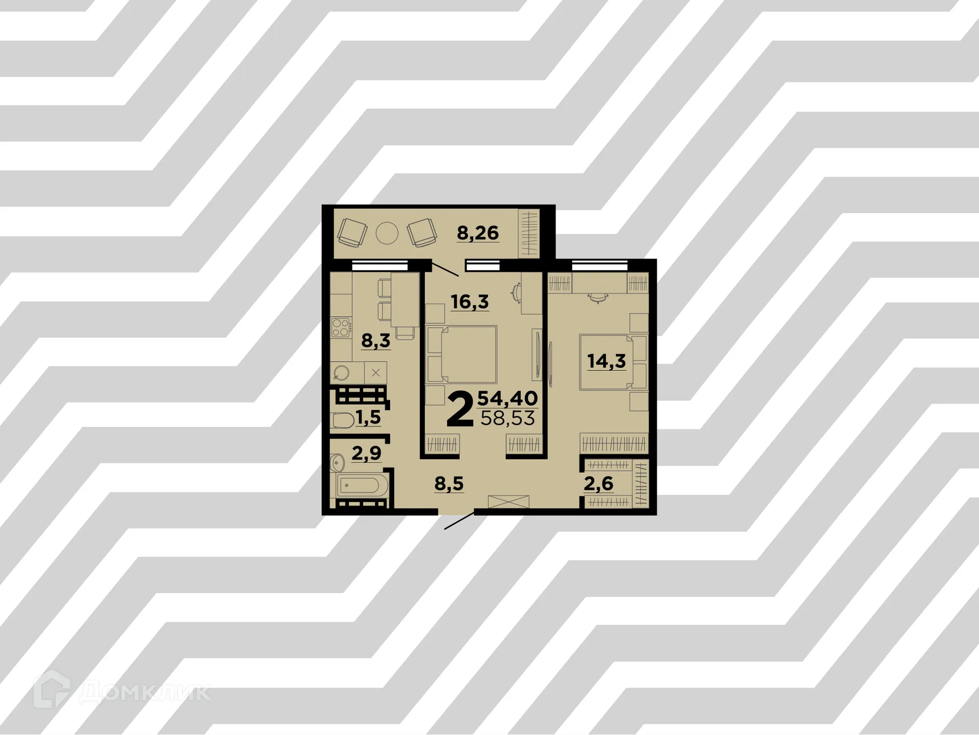 Фото квартиры в ЖК Парк Европейский