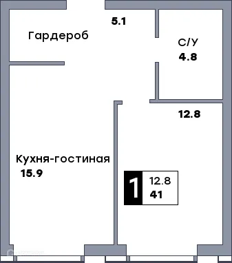 Квартира в ЖК Самара Сити