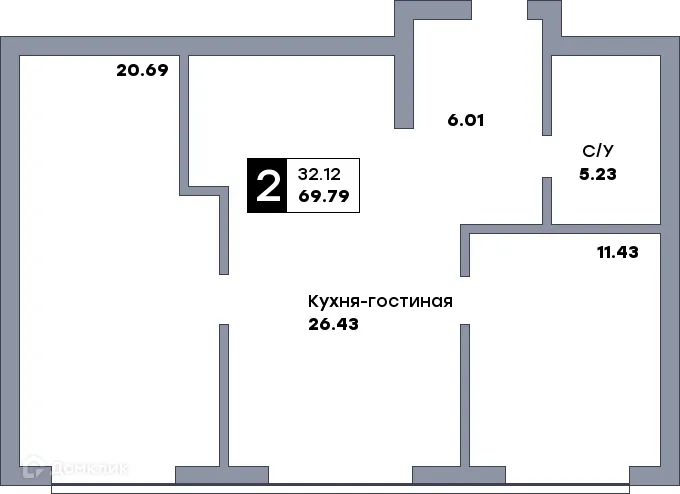 Фото квартиры в ЖК Самара Сити