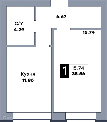 Фото квартиры в ЖК Заречье