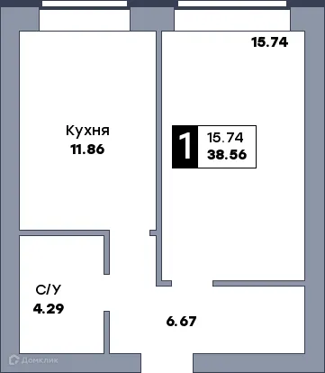 Фото квартиры в ЖК Заречье