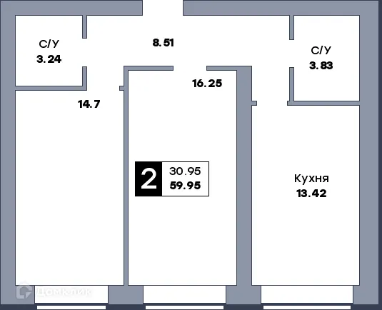 Фото квартиры в ЖК Заречье
