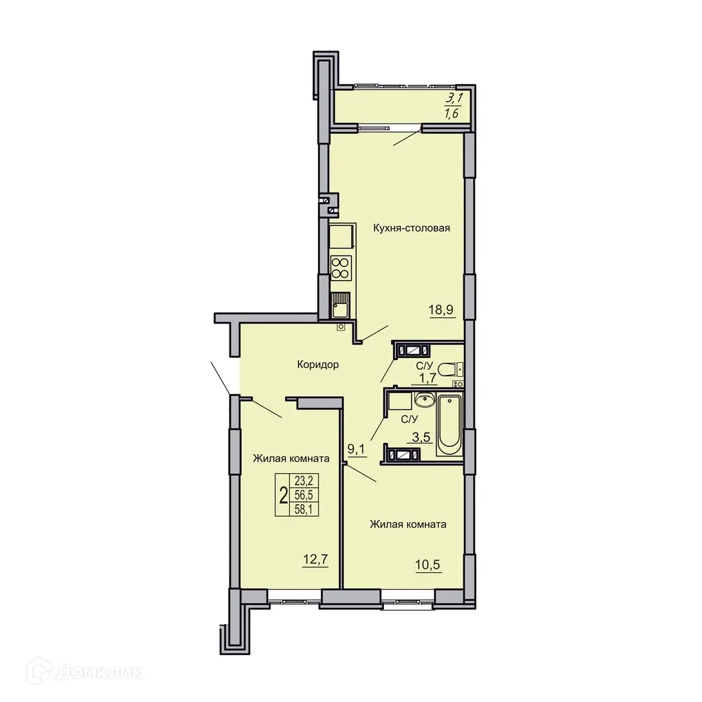 Фото квартиры в ЖК Засекин