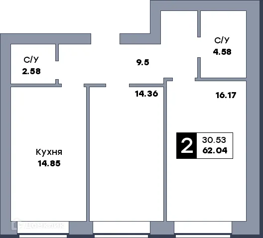 Фото квартиры в ЖК Заречье
