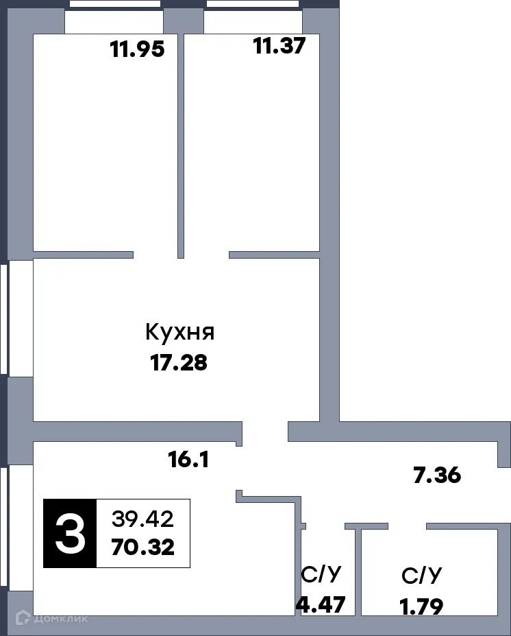 Фото квартиры в ЖК Заречье