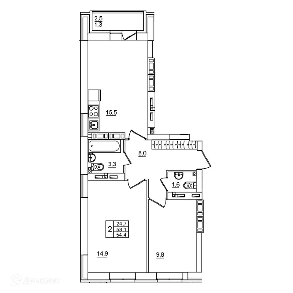 Фото квартиры в ЖК Сталь