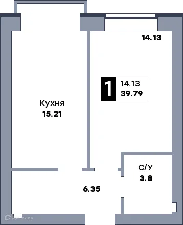 Фото квартиры в ЖК Заречье