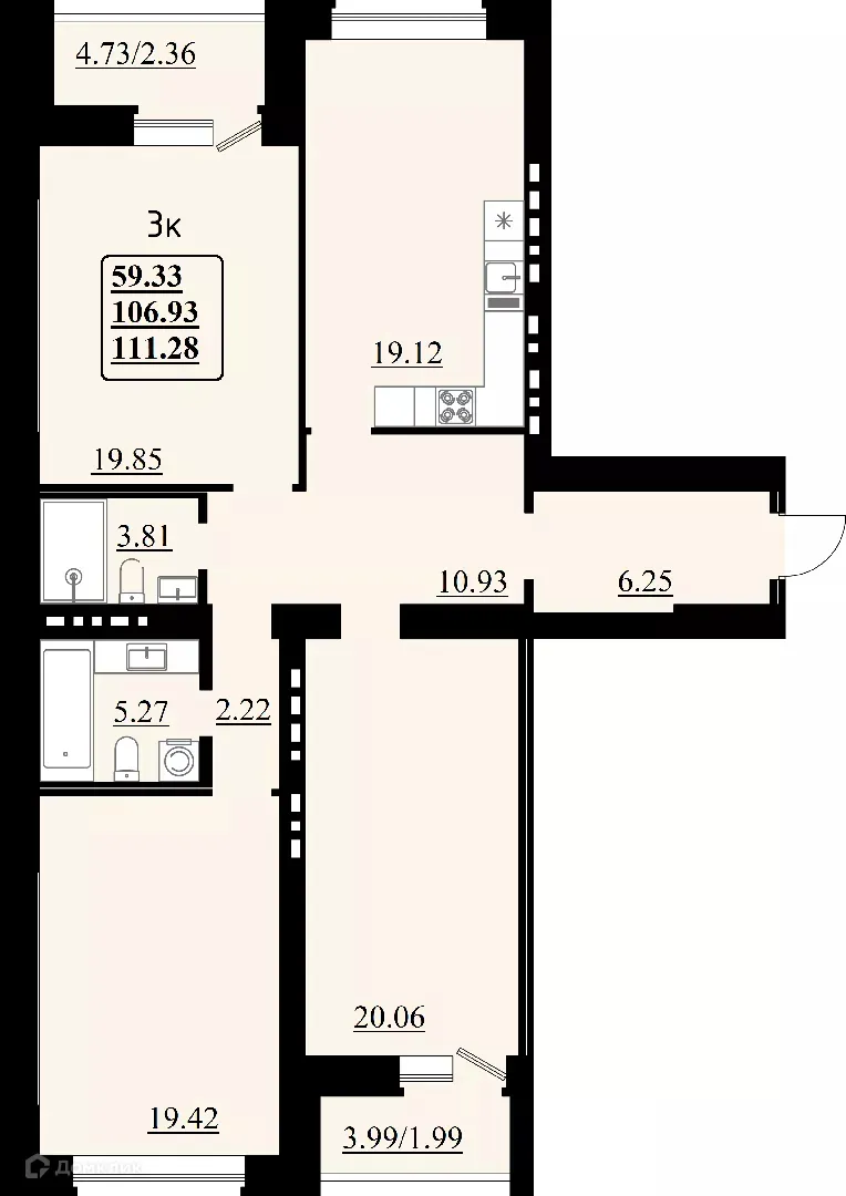 Фото квартиры в ЖК "Эстетика"