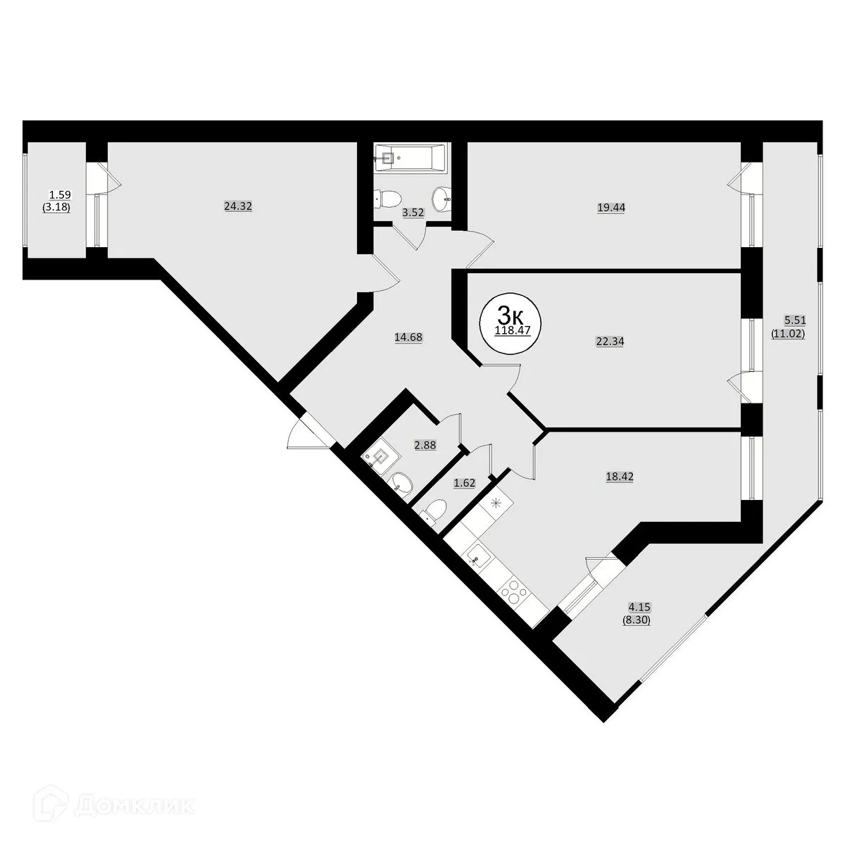 Фото квартиры в ЖК КУЛЬТУРА