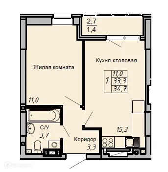 Фото квартиры в ЖК Засекин