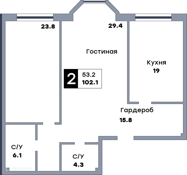 Фото квартиры в ЖК КВАТРО