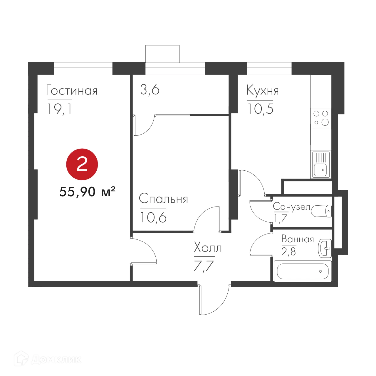 Фото квартиры в ЖК Панова Парк