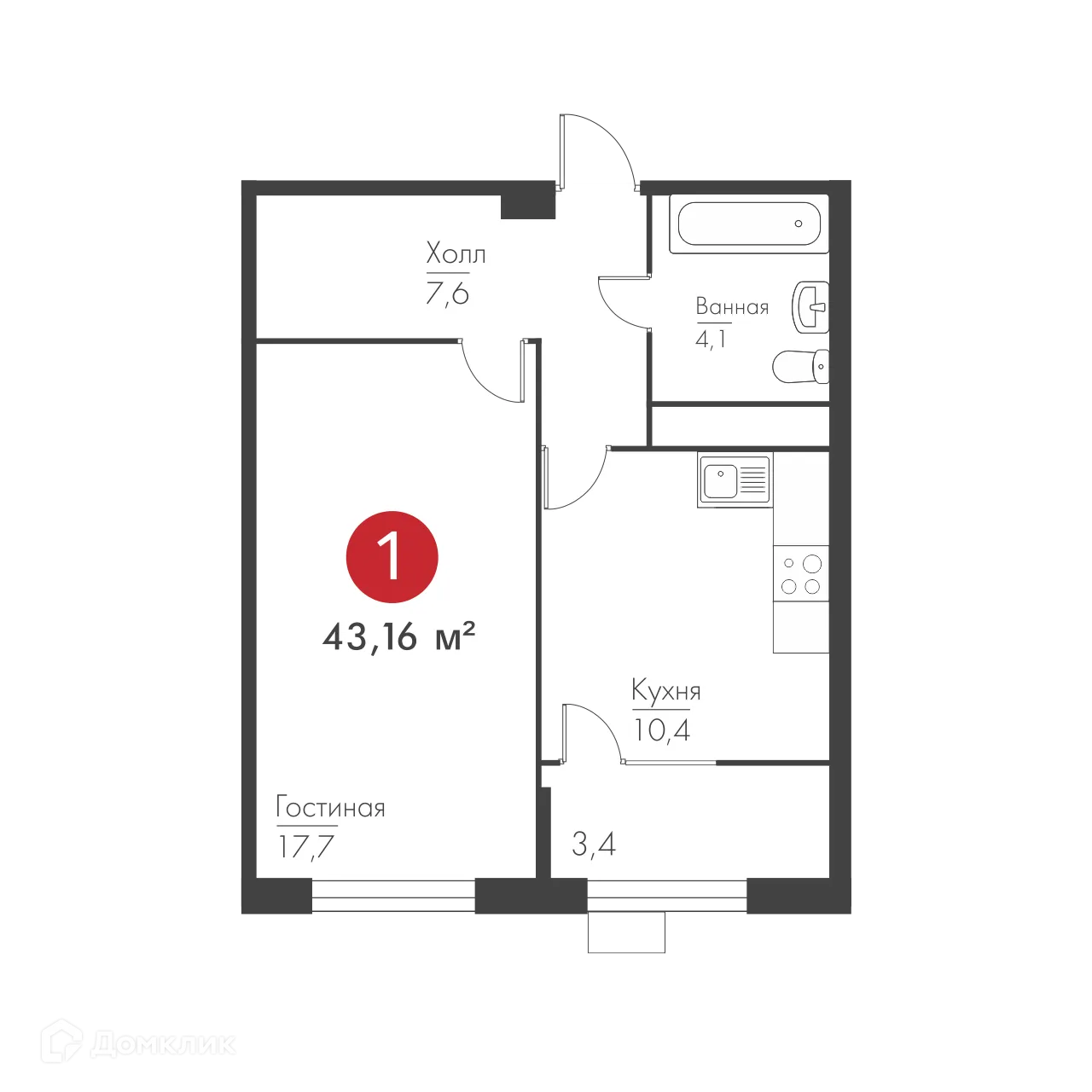 Фото квартиры в ЖК Панова Парк