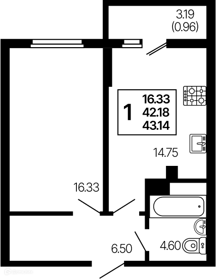 Фото квартиры в ЖК Развитие