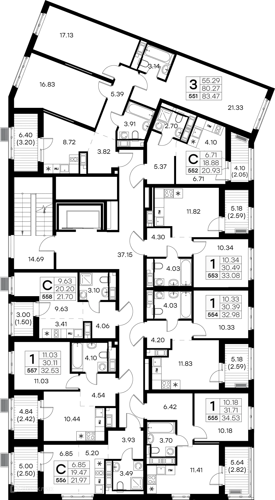 Фото квартиры в ЖК GloraX Балтийская (Глоракс Балтийская)