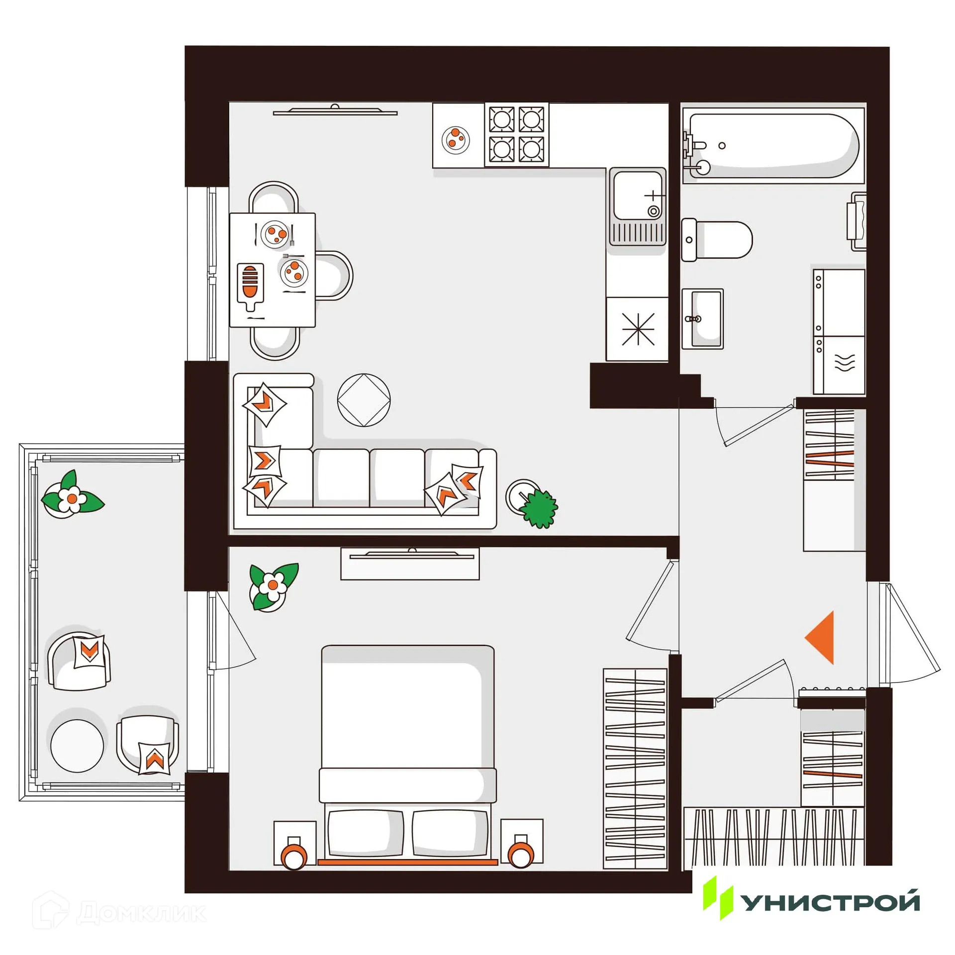 Фото квартиры в ЖК Лисино