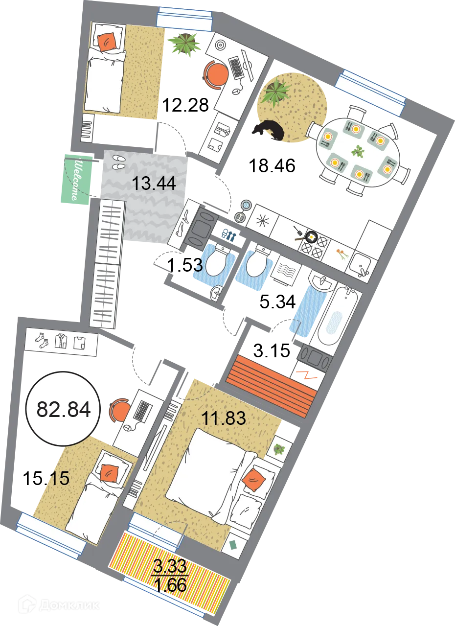 Фото квартиры в ЖК "Modum (Модум)"