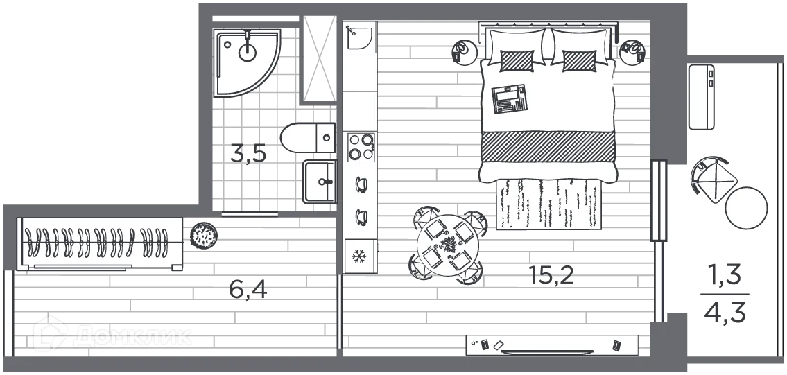 Фото квартиры в ЖК "Friends (Френдс)"
