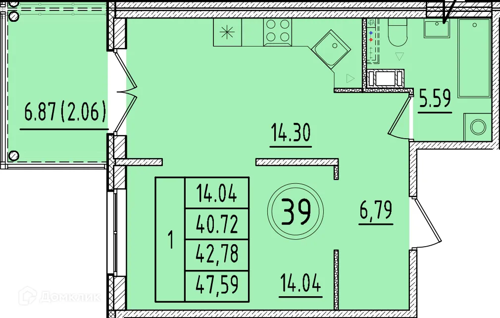 Фото квартиры в ЖК Образцовый квартал 17