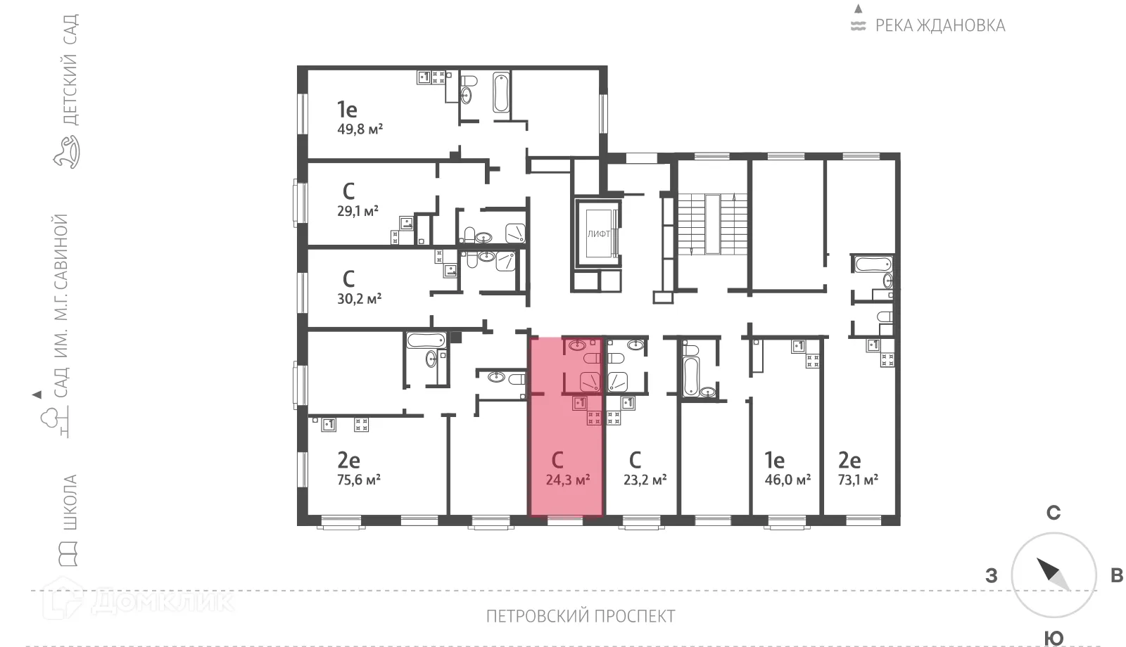 Фото квартиры в ЖК "NEVA HAUS (НЕВА ХАУС)"