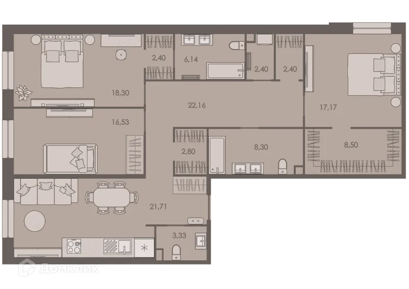 Фото квартиры в ЖК Северная корона