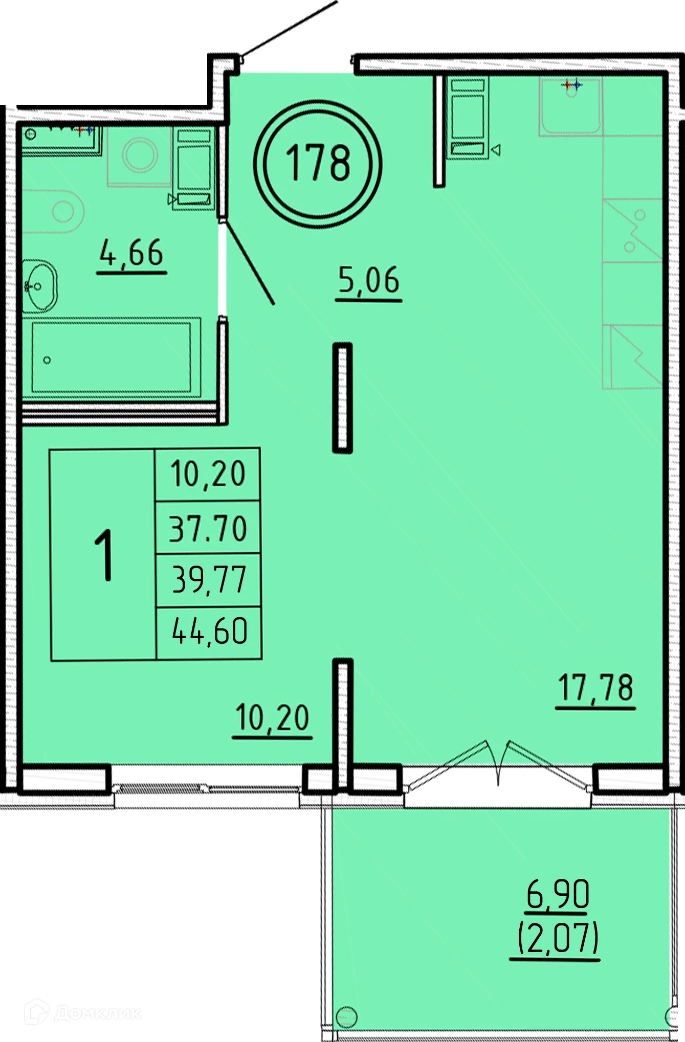 Фото квартиры в ЖК Образцовый квартал 16