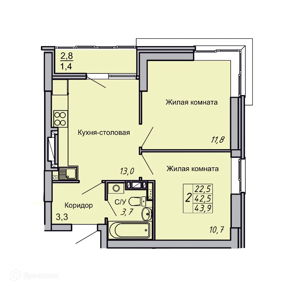 Фото квартиры в ЖК Засекин