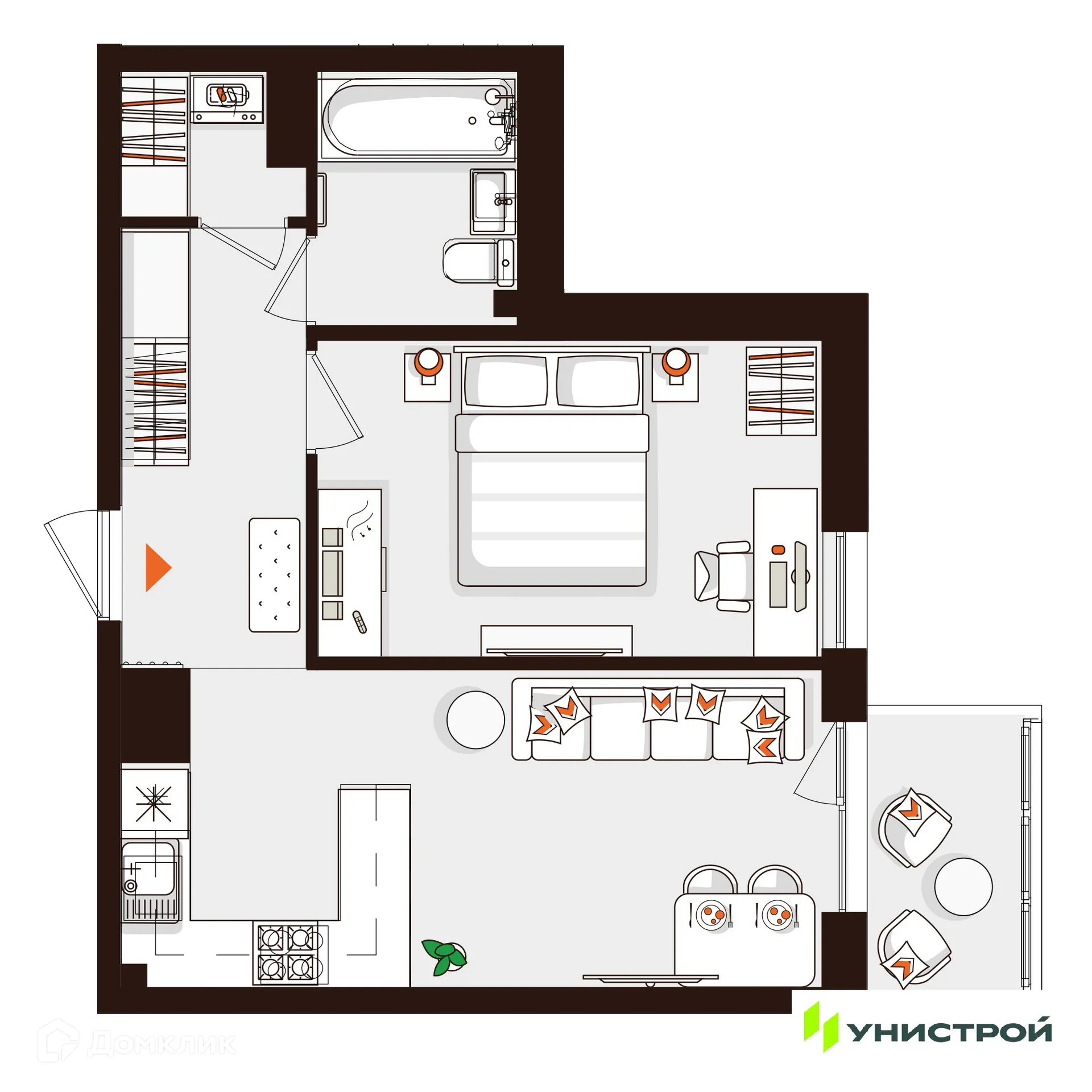 Фото квартиры в ЖК Лисино