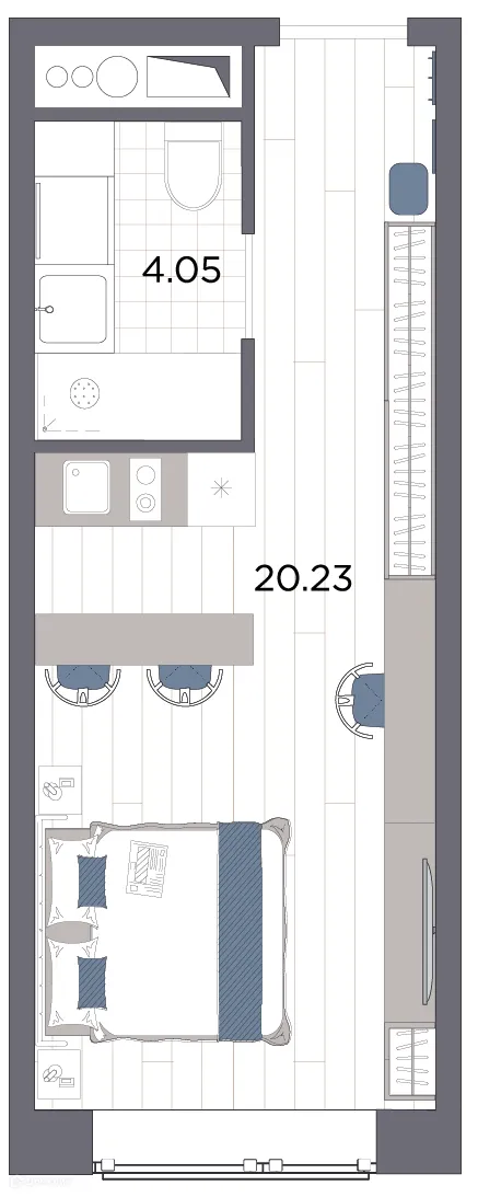 Фото квартиры в ЖК "LADOZHSKY AVENIR"