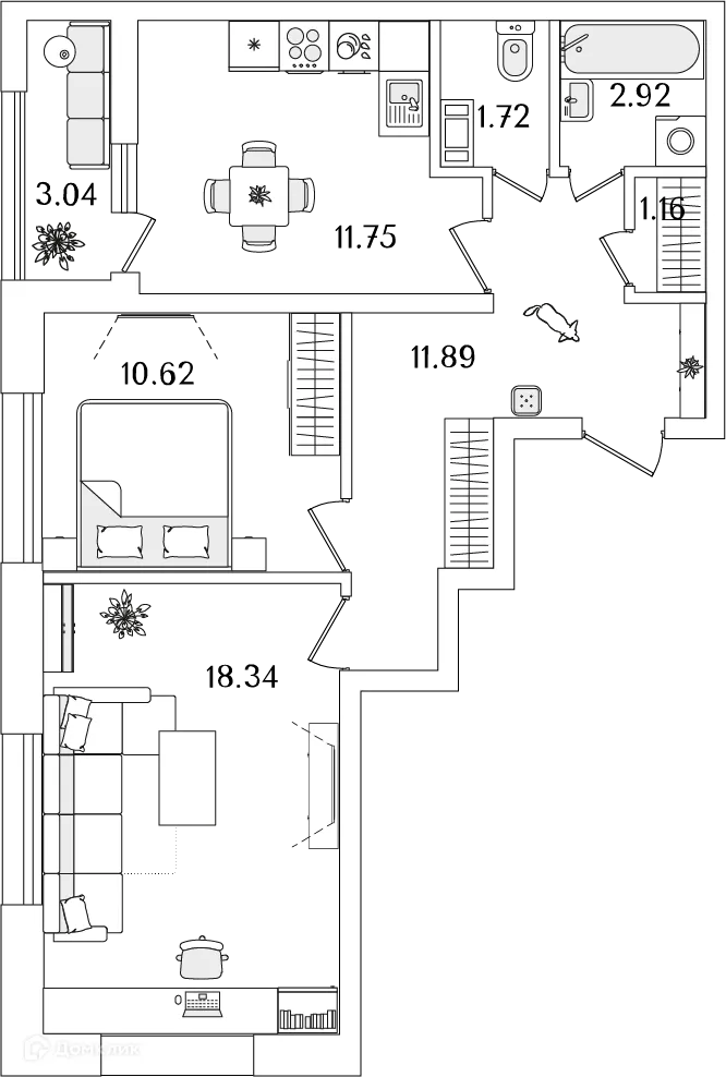 Фото квартиры в ЖК БелАрт
