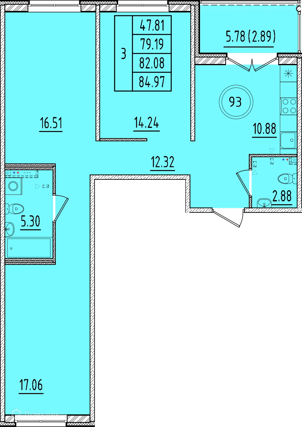 Фото квартиры в ЖК Образцовый квартал 17