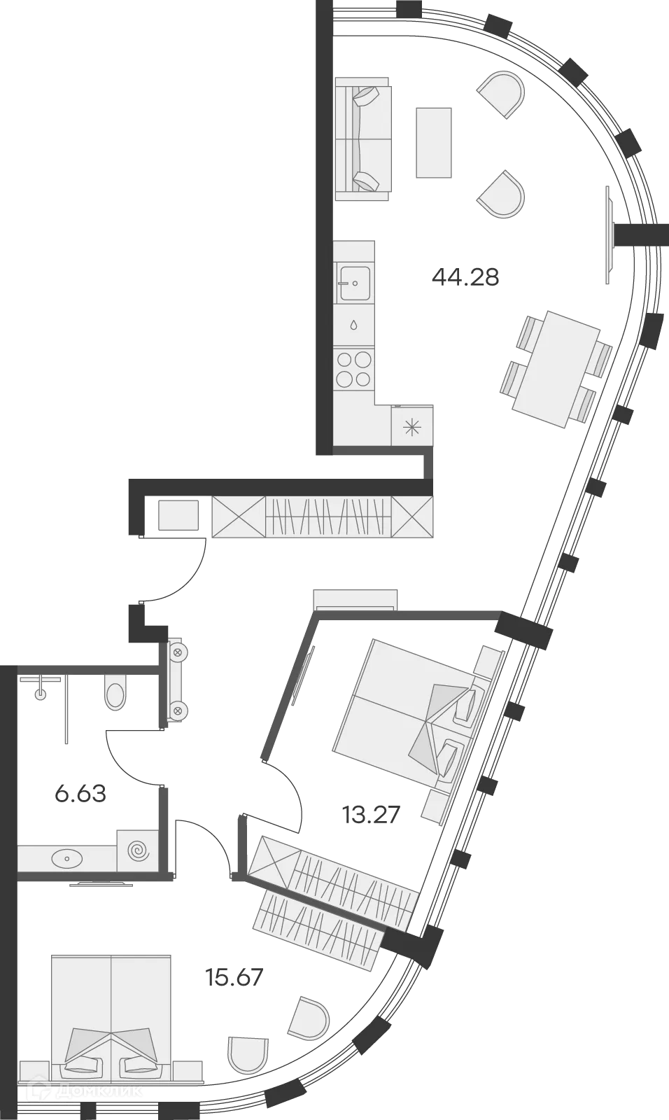 Фото квартиры в ЖК GloraX Заневский