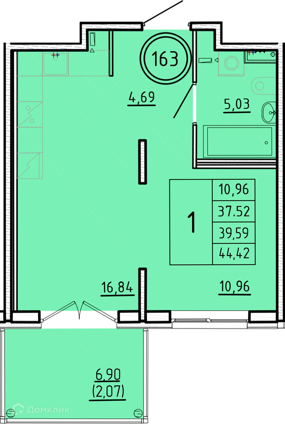 Фото квартиры в ЖК Образцовый квартал 16