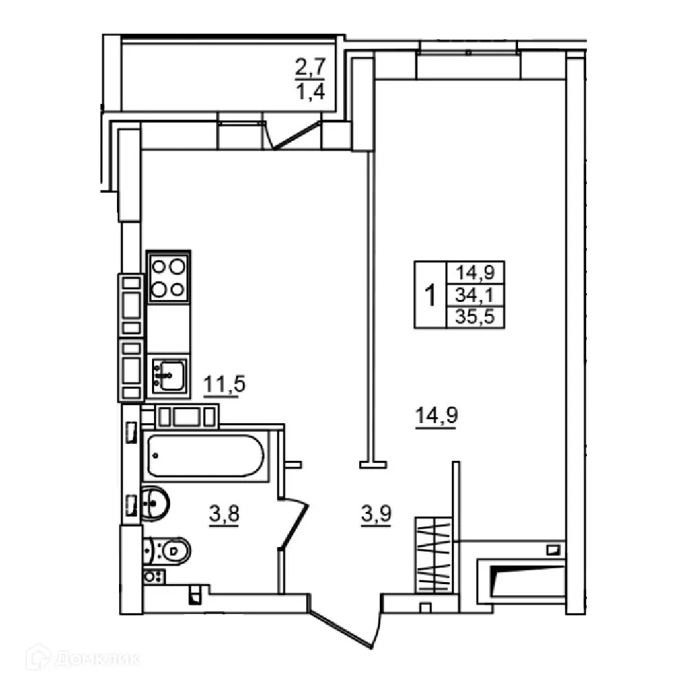 Фото квартиры в ЖК Сталь