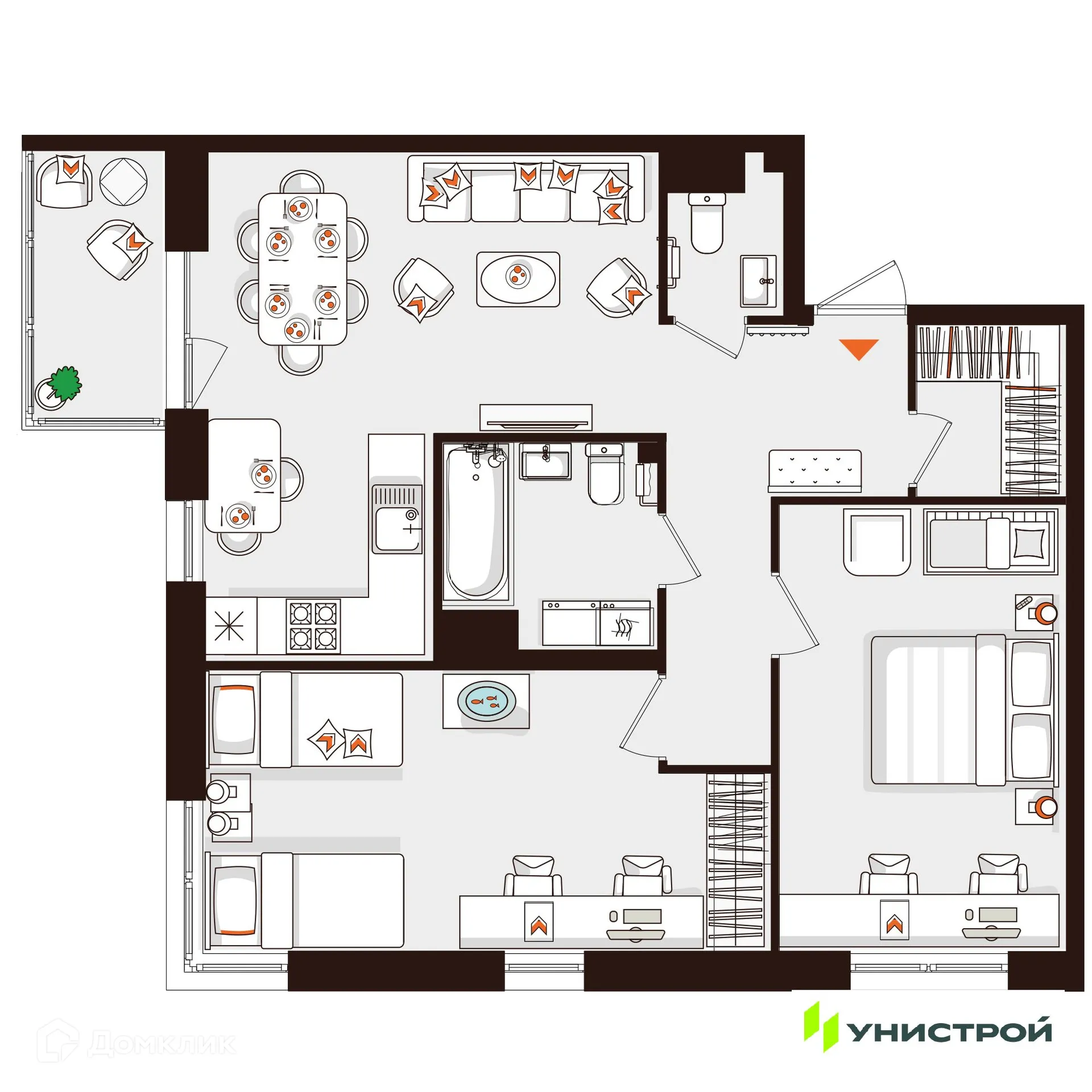 Фото квартиры в ЖК Лисино