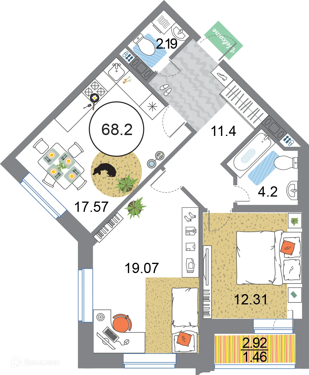 Фото квартиры в ЖК "Modum (Модум)"