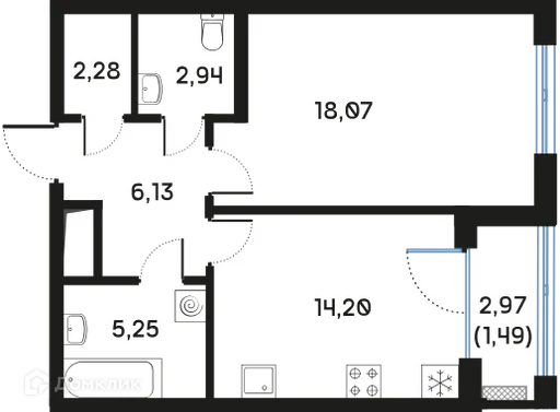 Фото квартиры в ЖК Дом РЕГЕНБОГЕН